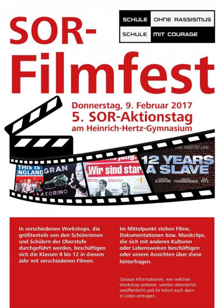 Plakat vom Filmfest Schule-ohne-Rassismus