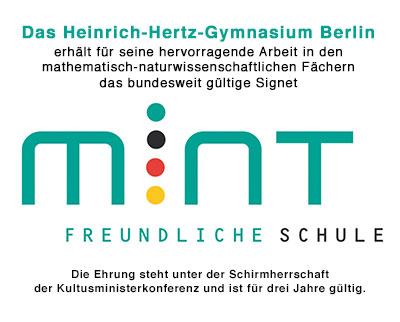 Ehrung MINT-freundliche Schule